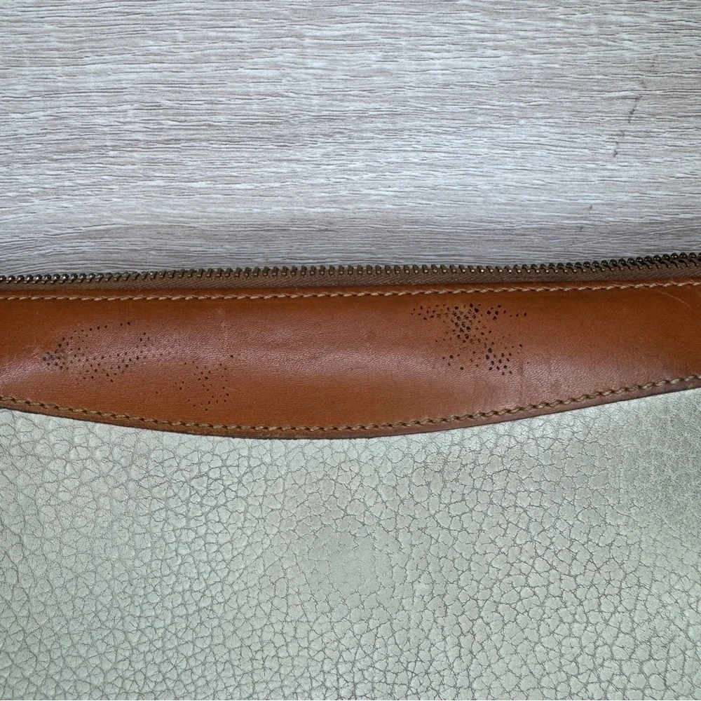 Dooney & Bourke Cream and Tan Leather Bag Vintage - Picture 8 of 15